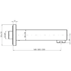 Kaja Aquadrat Wanneneinlauf Ausladung 15 Cm