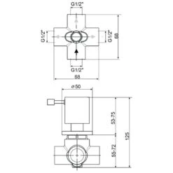 Kaja IPURI Dreiwege-UP-Umstellung DN15