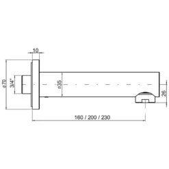 Kaja IPURI-Wanneneinlauf 23 Cm