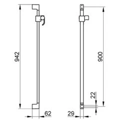 Keuco Moll Brausestange