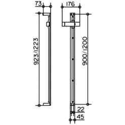 Keuco Edition 11 Brausestange 120 Cm