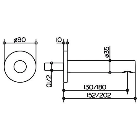 Keuco IXMO Wanneneinlauf 13 Cm, Mit Runder Rosette 3 Keuco IXMO Wanneneinlauf 13 Cm, Mit Runder Rosette
