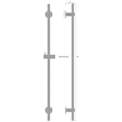 Kronenbach SUPRA 2.0 Brausestange Flex 95 Cm (schwere Messing - Ausführung) -DuschWelt Geschaft hersteller kronenbach brauseprogramm brausestangen supra 2 3147053