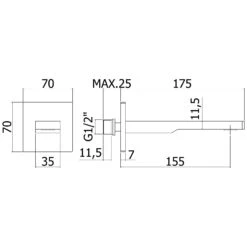 Kronenbach Slim Design 2.0 Wanneneinlauf 15,5 Cm -DuschWelt Geschaft hersteller kronenbach krona 2 wanne slim 3314069