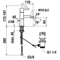 LAUFEN Kartell Einhand-Bidetarmatur -DuschWelt Geschaft hersteller laufen kartell armaturen bidet einhand 1655631