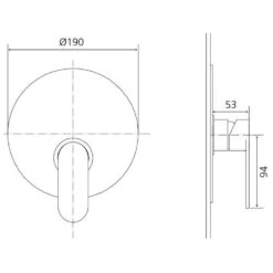 House Einhebel-Brausebatterie Unterputz