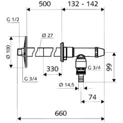 Schell Frostsichere Außenwandarmatur POLAR II Set Mit Rohrbelüfter -DuschWelt Geschaft hersteller schell frostsichere aussenwandarmaturen polar ii 653225