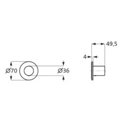 Herzbach DESIGN IX PVD BRASS STEEL LOGIC XL Vario Farbset Round Für Absperr– Und Umstell-Modul