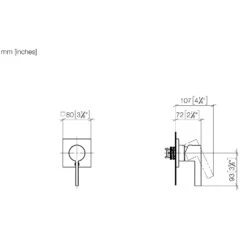 Dornbracht IMO Unterputz-Einhandbatterie Mit Abdeckplatte