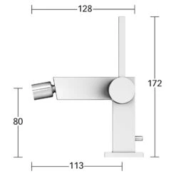 Keuco Edition 90 Square Einhebel-Bidetmischer Mit Zugstangen-Ablaufgarnitur, Ausladung: 11,3 Cm -DuschWelt Geschaft keuco alle editionen 90 square badarmaturen 4901384