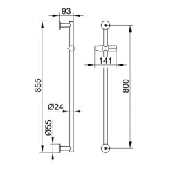 Keuco IXMO Black Selection Brausestange, Rund 11 Keuco IXMO Black Selection Brausestange, Rund -DuschWelt Geschaft keuco ixmo brausenprogramm black selection brausestange 6798588