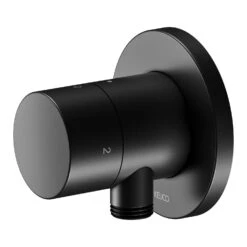 Keuco IXMO Black Selection Unterputz-Umstellventil Inkl. Absperrung Für 2 Verbraucher Mit Schlauchanschluss U. Brausehalter, Rund
