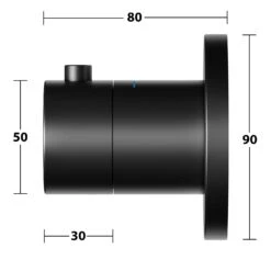 Keuco IXMO Black Selection Unterputz-Thermostatarmatur, Rund -DuschWelt Geschaft keuco ixmo brausenprogramm black selection unterputz 6823085