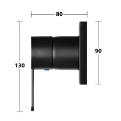 Keuco IXMO Flat Black Selection Unterputz-Einhebelmischer, Eckig -DuschWelt Geschaft keuco ixmo brausenprogramm flat black selection 6823988