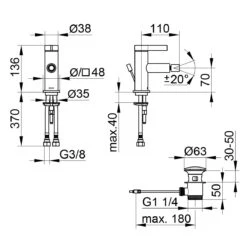 Keuco IXMO Pure Einhebel-Bidetmischer Mit Zugstangen-Ablaufgarnitur 11 Keuco IXMO Pure Einhebel-Bidetmischer Mit Zugstangen-Ablaufgarnitur -DuschWelt Geschaft keuco ixmo pure bidet einhebel bidetmischer 5455889