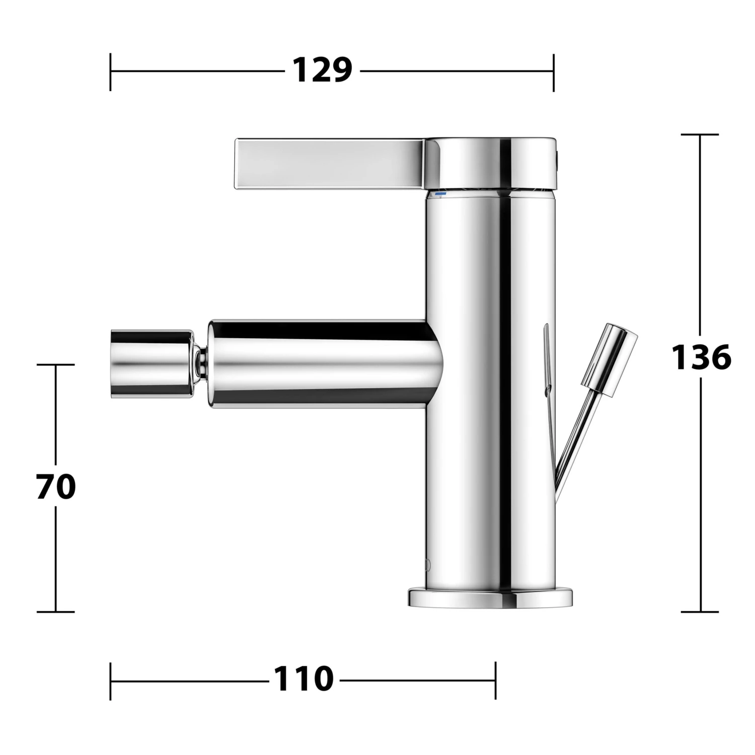 Keuco IXMO Pure Einhebel-Bidetmischer Mit Zugstangen-Ablaufgarnitur 7 Keuco IXMO Pure Einhebel-Bidetmischer Mit Zugstangen-Ablaufgarnitur – Bild 5