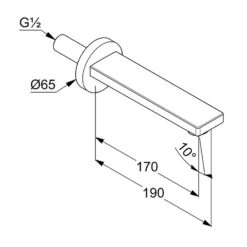 Kludi ZENTA SL Wanneneinlauf