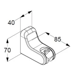 Kludi FRESHLINE Wandbrausehalter