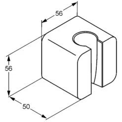 Kludi A-QA Wandbrausehalter