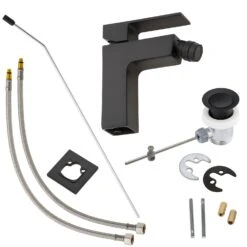 Kronenbach Quara 2.0 Black Bidet-Einhebelmischer -DuschWelt Geschaft kronenbach quara 2 black bidet einhebelmischer 4172301