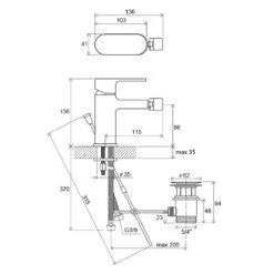 RAVAK Chrome Einhand-Bidetbatterie Mit Ablaufgarnitur -DuschWelt Geschaft ravak badarmaturen chrome bidet einhand bidetbatterie 4882835