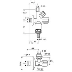 Schell COMFORT Armaturenanschluss-Set