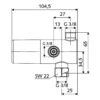 Schell Eckventil-Thermostat -DuschWelt Geschaft schell installationsmaterial eckventile thermostat 6923816