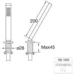 Steinberg Serie 160 Schlauchdurchführung Für Wannenrand -DuschWelt Geschaft steinberg serie 160 wanne schlauchdurchfuehrung wannenrand 2208403