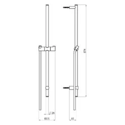 Sturotec Eco-Line Brausestange Rund Mit Brausehalter